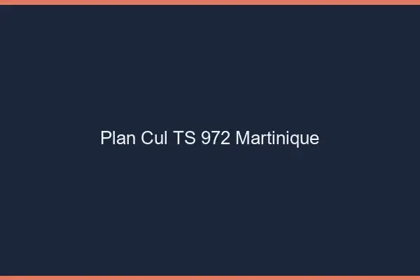 Plan cul TS 972 Martinique