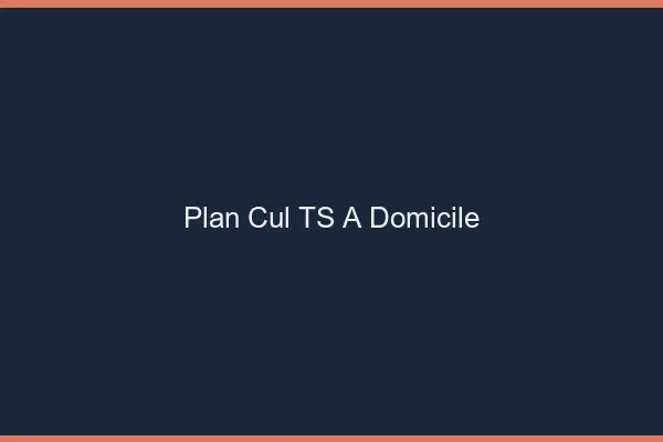 Plan cul TS à domicile