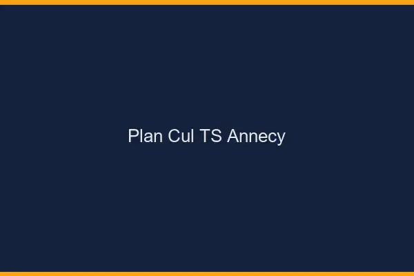 Plan cul TS Annecy
