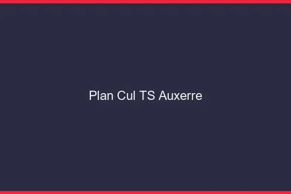 Plan cul TS Auxerre