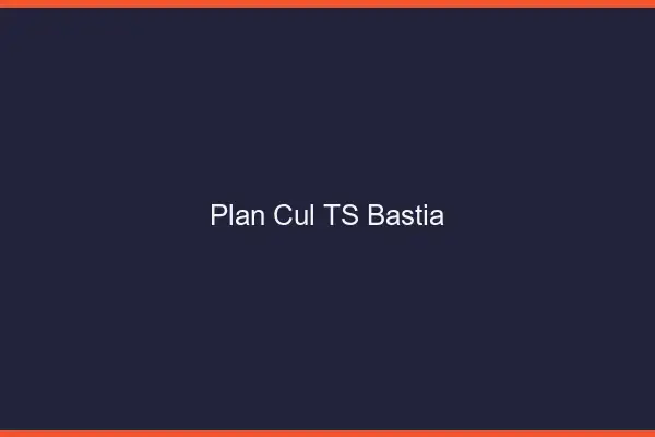 Plan cul TS Bastia