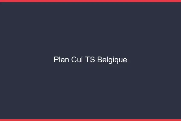 Plan cul TS Belgique