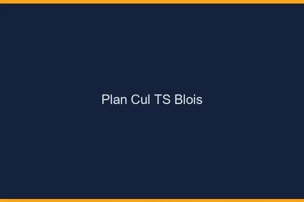 Plan cul TS Blois
