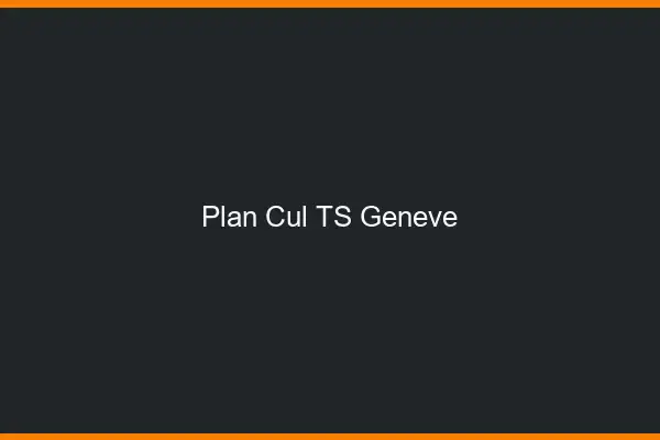 Plan cul TS Genève