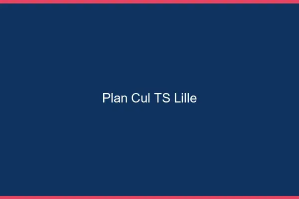 Plan cul TS Lille