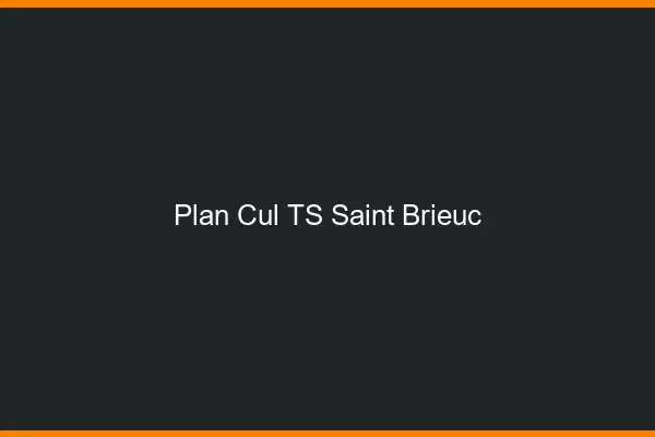Plan cul TS Saint-Brieuc