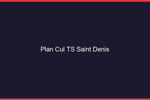 Plan cul TS Saint-Denis