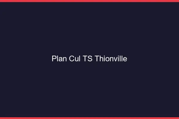 Plan cul TS Thionville