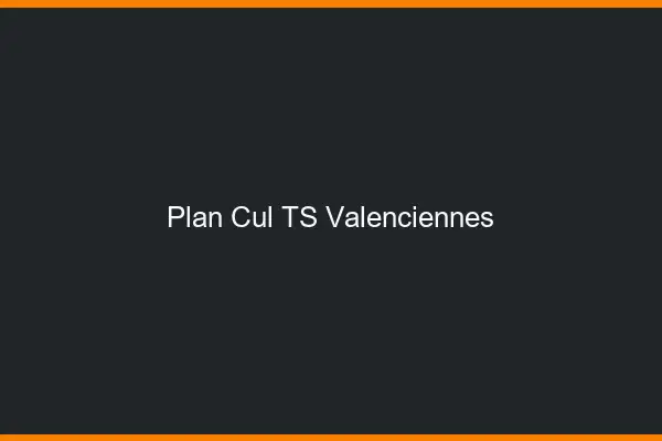 Plan cul TS Valenciennes