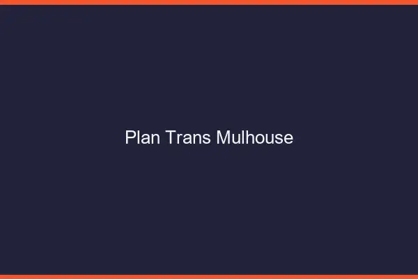 Plan trans Mulhouse