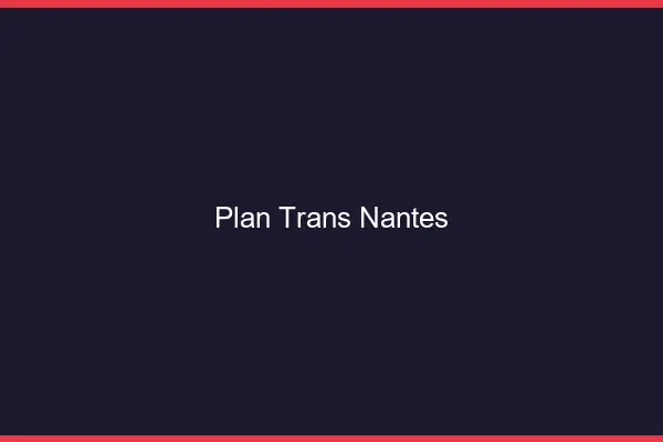 Plan trans Nantes