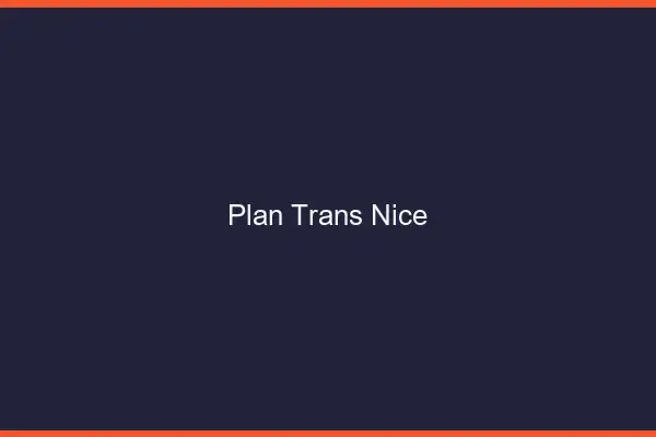 Plan trans Nice