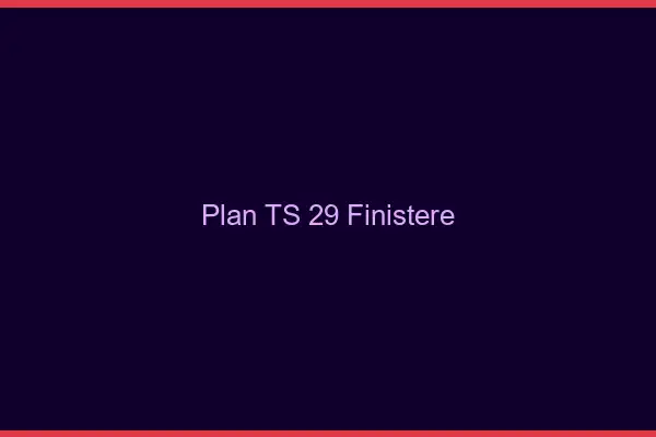 Plan TS 29 finistère