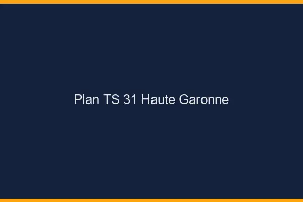 Plan TS 31 haute-garonne