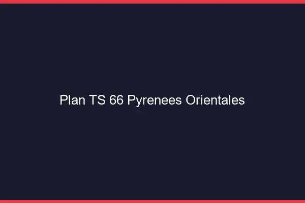 Plan TS 66 pyrénées-orientales