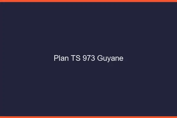Plan TS 973 Guyane