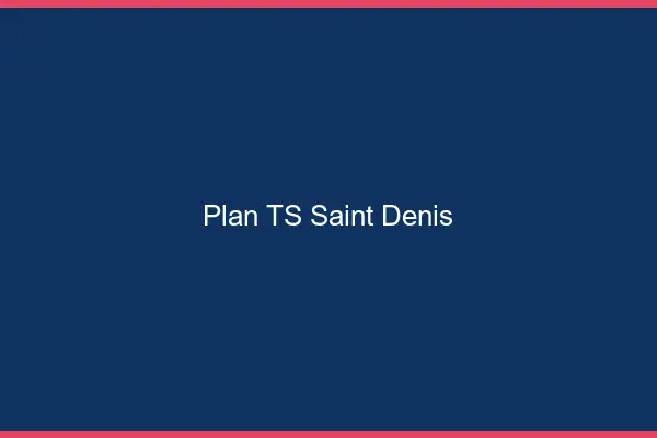 Plan TS Saint-Denis