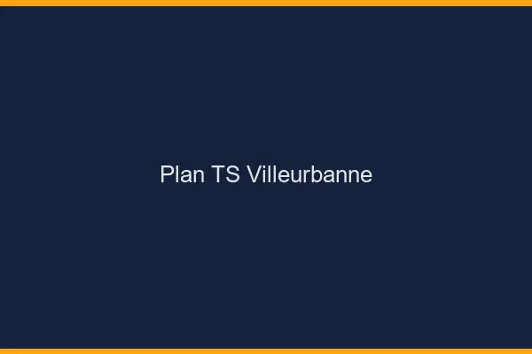 Plan TS Villeurbanne