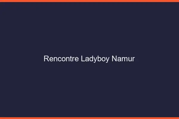 Rencontre ladyboy Namur