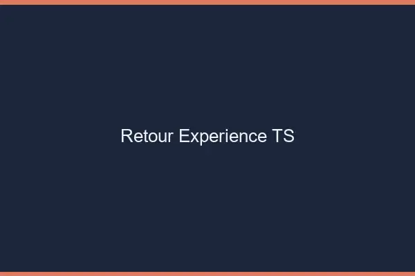 Retour expérience TS