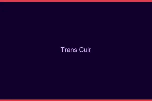 Trans cuir