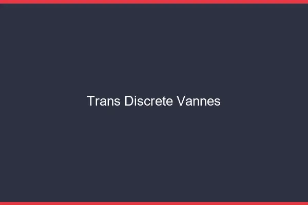 Trans discrète Vannes