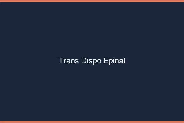 Trans dispo Épinal