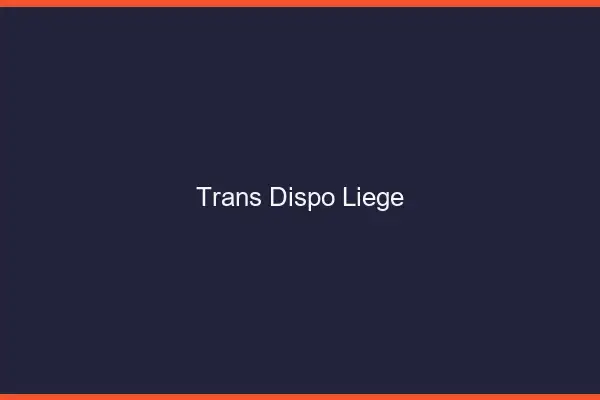 Trans dispo Liège