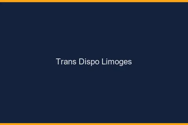 Trans dispo Limoges