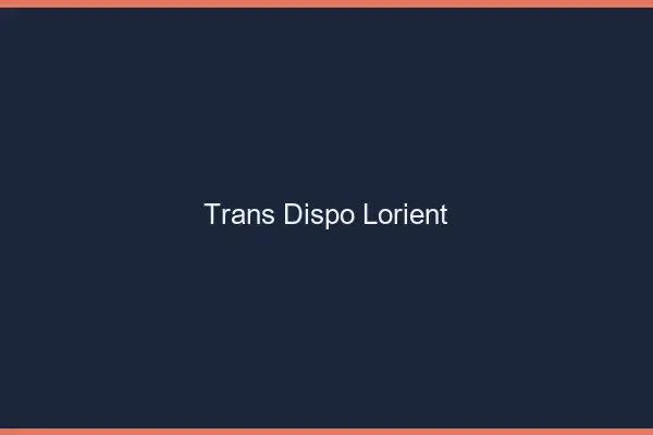 Trans dispo Lorient