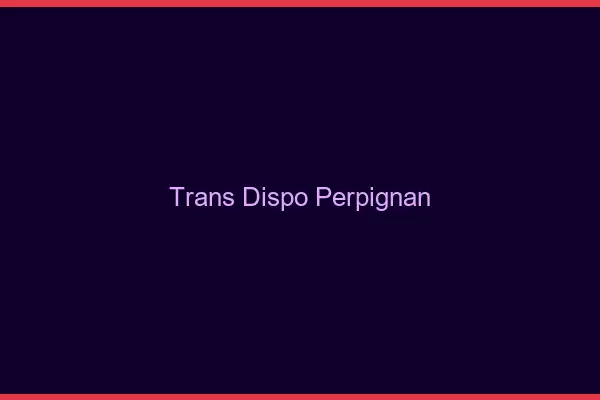 Trans dispo Perpignan