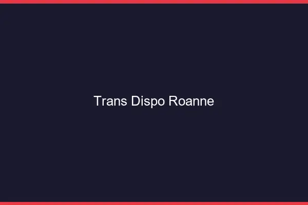 Trans dispo Roanne
