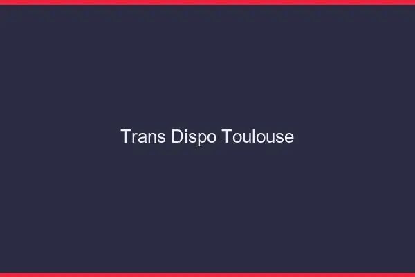 Trans dispo Toulouse