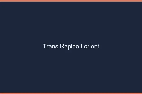 Trans rapide Lorient