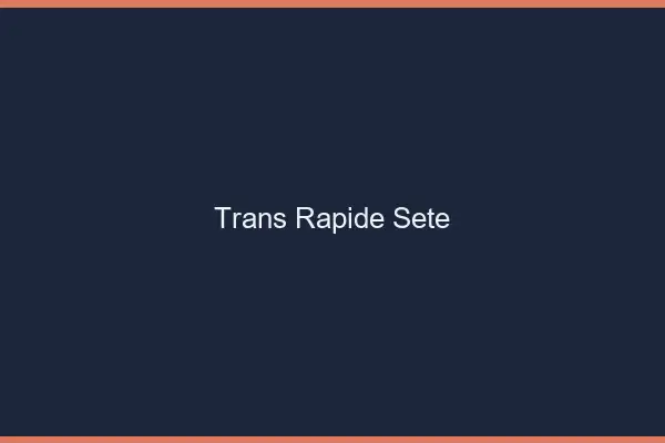 Trans rapide Sète