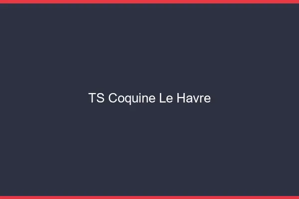 TS coquine le havre