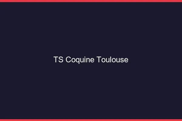 TS coquine Toulouse
