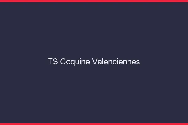 TS coquine Valenciennes
