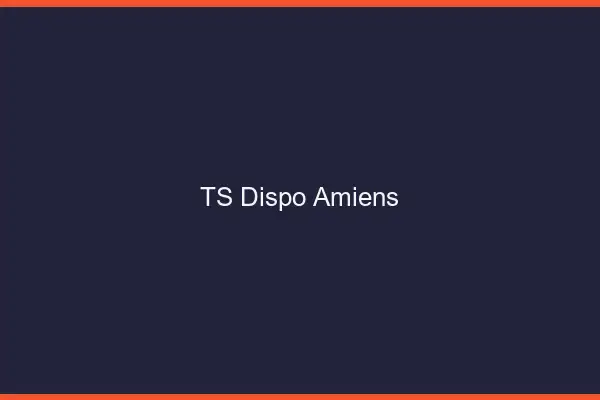 TS dispo Amiens
