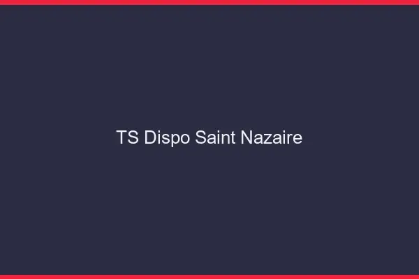 TS dispo Saint-Nazaire