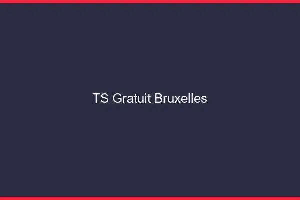 TS gratuit Bruxelles