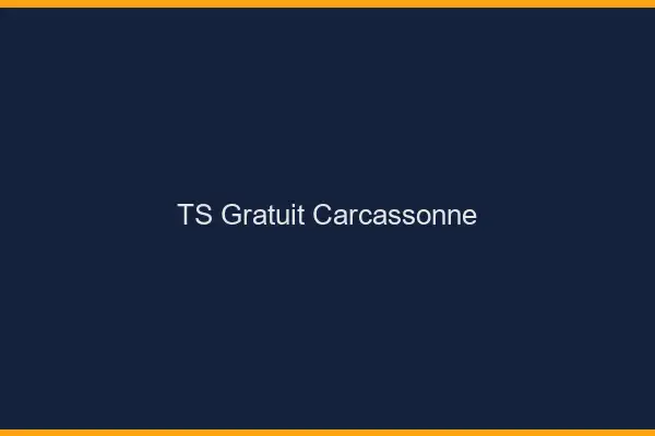 TS gratuit Carcassonne